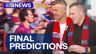 AFL legends give their Grand Final predictions | 9 News Australia