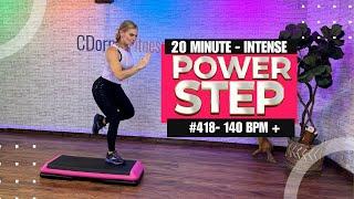  20-Minute Calorie Burning Power Step Workout | Sweat & Torch Calories! 