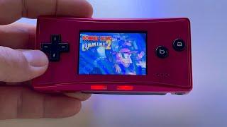 Donkey Kong Country 2 | Nintendo Gameboy Micro handheld gameplay