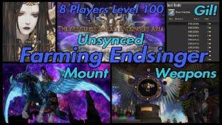 FFXIV: Endsinger Unsynced (8 Player Mount Farm at Level 100) Endsinger's Aria Extreme