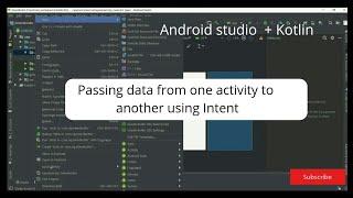 Intent in Android (Android Studio + Kotlin)