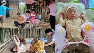 120 days of a single mother building a bamboo house and welcoming her daughter into the world