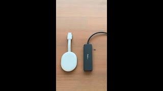 Google Chromecast with USB C Hub - Google TV #shorts