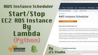 PYTHON & AWS - Start Stop EC2 and RDS Instance by AWS Lambda