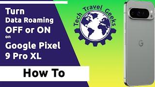 How to turn data roaming OFF or ON on the Google Pixel 9 Pro XL #howto #googlepixel #pixel9proxl