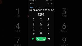 jio balance check no #shorts