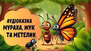 Аудіоказка українською мовою / Мураха, Жук та Метелик #аудіоказка    #аудіоказкаукраїнською