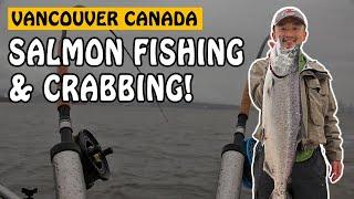 Winter Salmon Fishing and Crabbing in Vancouver Canada | Fishing with Rod