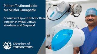 Testimonial after robotic knee replacement