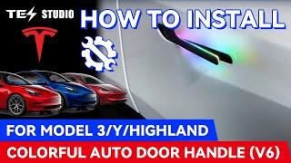 Install That Swag: 2021+ Model 3/Y Highland Handles (V6) – Pure Vibe! #tesla #elonmusk #tesstudio