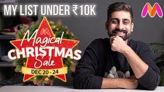 MY SNEAKER LIST UNDER ₹10,000 | MYNTRA MAGICAL CHRISTMAS SALE