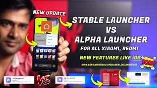 New MIUI 13 Stable Launcher Update Review | Stable MIUI System Launcher VS Alpha System Launcher