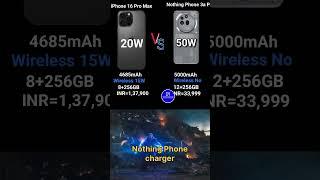 iPhone 16 Pro Max Vs Nothing Phone 3a Pro Spexs Comparison...#fun