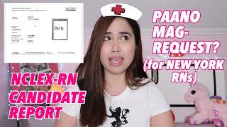 HOW I REQUESTED MY NCLEX CANDIDATE REPORT or PASS LETTER FROM NEW YORK (NYSED) | Gail Lim RN