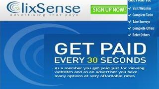 clixsense video tutorial-earn money from PTC websites