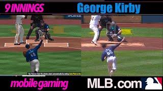 ️  George Kirby - MLB 9 Innings iOS vs Real Game Pitching Motion