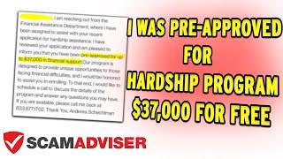 Financial Assistance Department Offers Hardship Program Of Up To $50,000 - Is It Scam Or Legit?