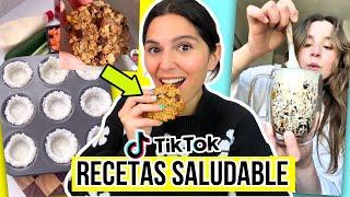 Eating EASY and HEALTHY RECIPES from TIKTOK for the next 24 HOURS!