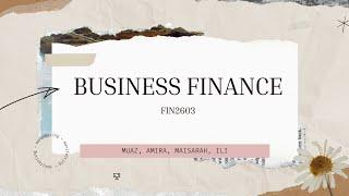 BUSINESS FINANCE (SHANGRI-LA HOTEL)