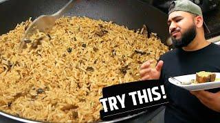 Mushroom Rice Recipe | Easy Rice Recipe | Halal Chef