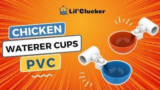 #Chickens, #Ducks, #Turkeys All Covered! Large Automatic Waterer Cups with PVC Tee Fittings