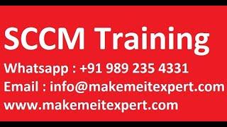 SCCM Online Training Session Step By Step Day 1