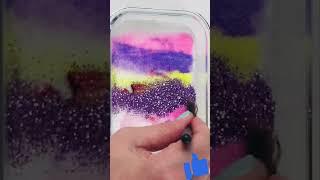 Slime mixing with makeup!  #mixingslime #satisfying #slimeshorts