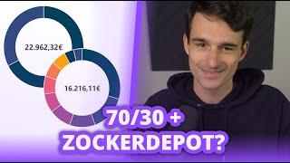 Core-Satellite-Strategie perfekt umgesetzt? Zockerdepot + 70/30? | Finanzfluss Twitch Highlights