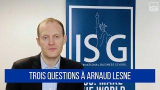 Rencontre avec Arnaud Lesne - Intervenant à l'ISG