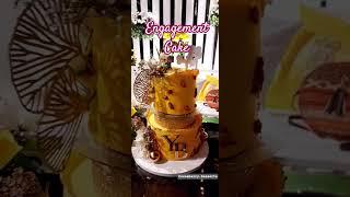 Engagement Cake| Rotational Cake #viralshort #trendingshorts #uniquecakedesign #cakedecorating
