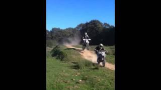 BN27 pit bike track Callan and george styling it up on the