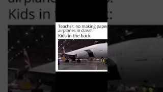 Paper Airplanes #aviation #memes #viral #gaming #plane #shorts #787 #funny