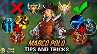 HOW TO USE MARCO POLO LIKE A PRO IN GRANDMASTER |Honor Of Kings Marco Polo Build,Arcana and Gameplay