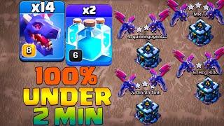 Destroy Any Th13 Base Under 2 Min !! Most Powerful Th13 Attack Strategy 2024 Clash Of Clans