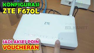  Cara Setting ZTE F670L Mode Access Point Hotspot Voucher AP Mikrotik || Hasilnya gak bagus....