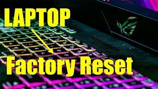 Asus Laptop | Factory reset - Step by step (2021)