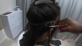 Microlink Extension Removal and Installation start to finish Handtied Extensions Short to Long Hair