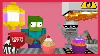 Monster School: WORK AT CUPCAKE PLACE! - Minecraft Animation