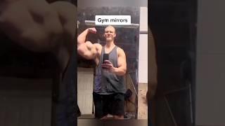 gym mirror vs home mirror || Bodybuilding || funny || #shorts #viral #trending #short