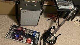 Bass Guitar Overdrive Pedals Kingsley Mason, Minstrel, Harlot, MXR Distortion, Mooer Triangle Buff