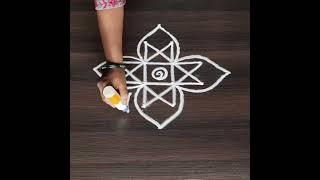 Very Cute and Small Daily rangoli designs #rangoli #muggulu