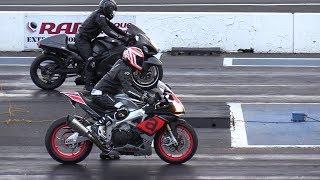 Hayabusa vs Aprilia rsv4 rr - street bikes racing