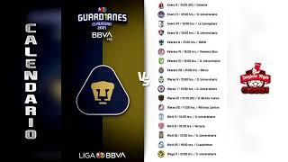 Pumas de la Unam Calendario Oficial | Clausura 2021 | Liga Mx Guardianes 2021