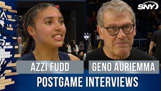 Coach Geno Auriemma and Azzi Fudd talk gritty UConn win over Georgetown | SNY