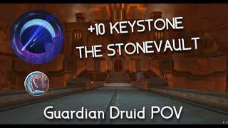 The Stonevault +10 | In time | Elune’s Chosen Guardian Druid | TWW Season 1 Mythic+