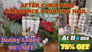 MASSIVE AFTER CHRISTMAS CLEARANCE SHOPPING HAUL AT HOBBY LOBBY AND AT HOME #juvilee2575