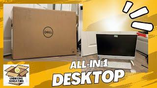 Unboxing Dell Inspiron 24 intel core7 and set up w/ Microsoft