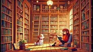 Cozy Library Lofi - Chill Beats to Relax and Study | FlowFi Lounge