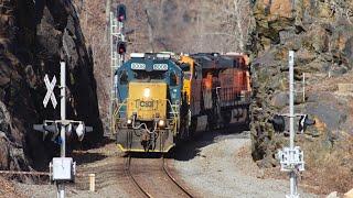 AWESOME Railfanning on the CSX River Line "NAFTA Power," 5 Railroads and More!!