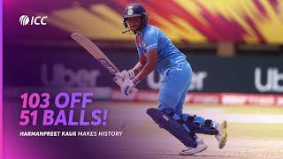 Harmanpreet Kaur makes history | Women's T20 World Cup